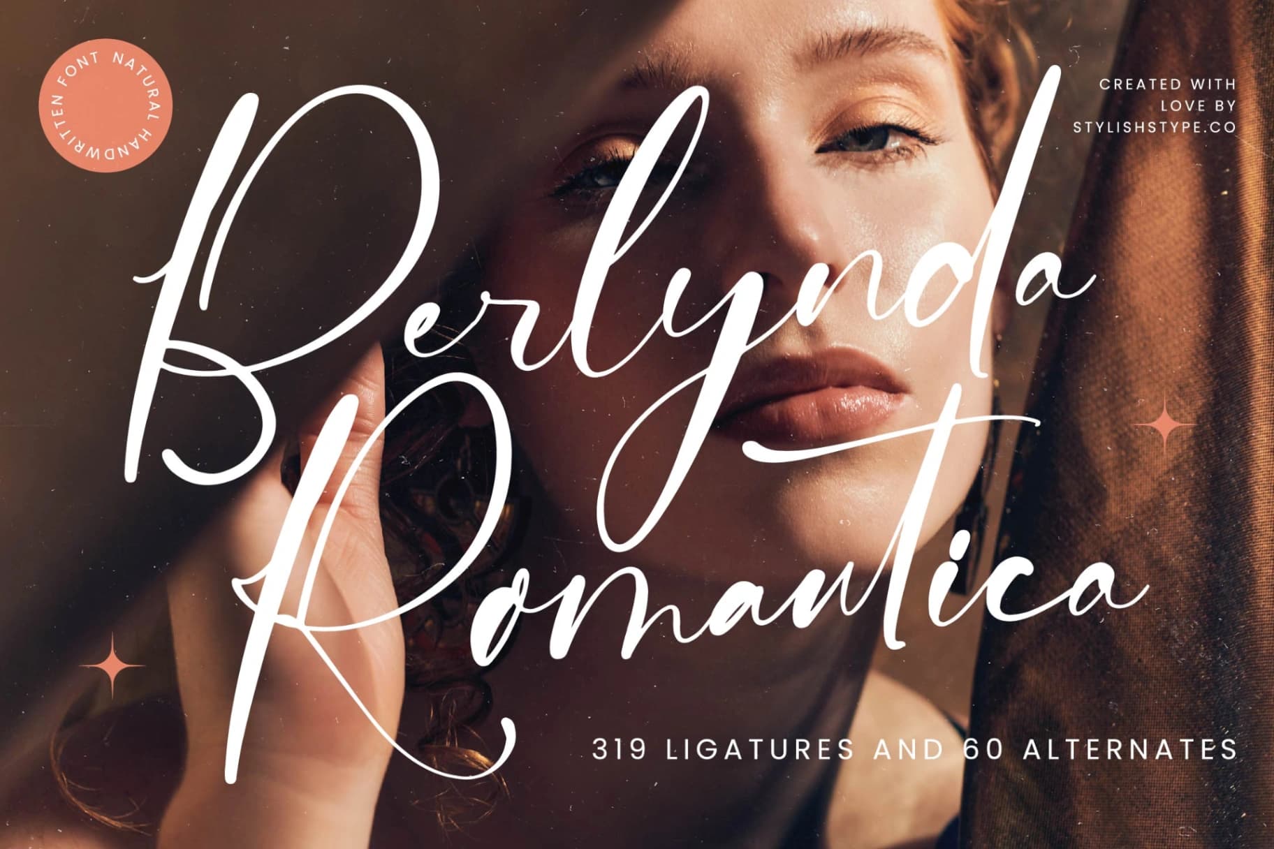 Preview of Berlynda Romantica - Natural Handwritten Font font