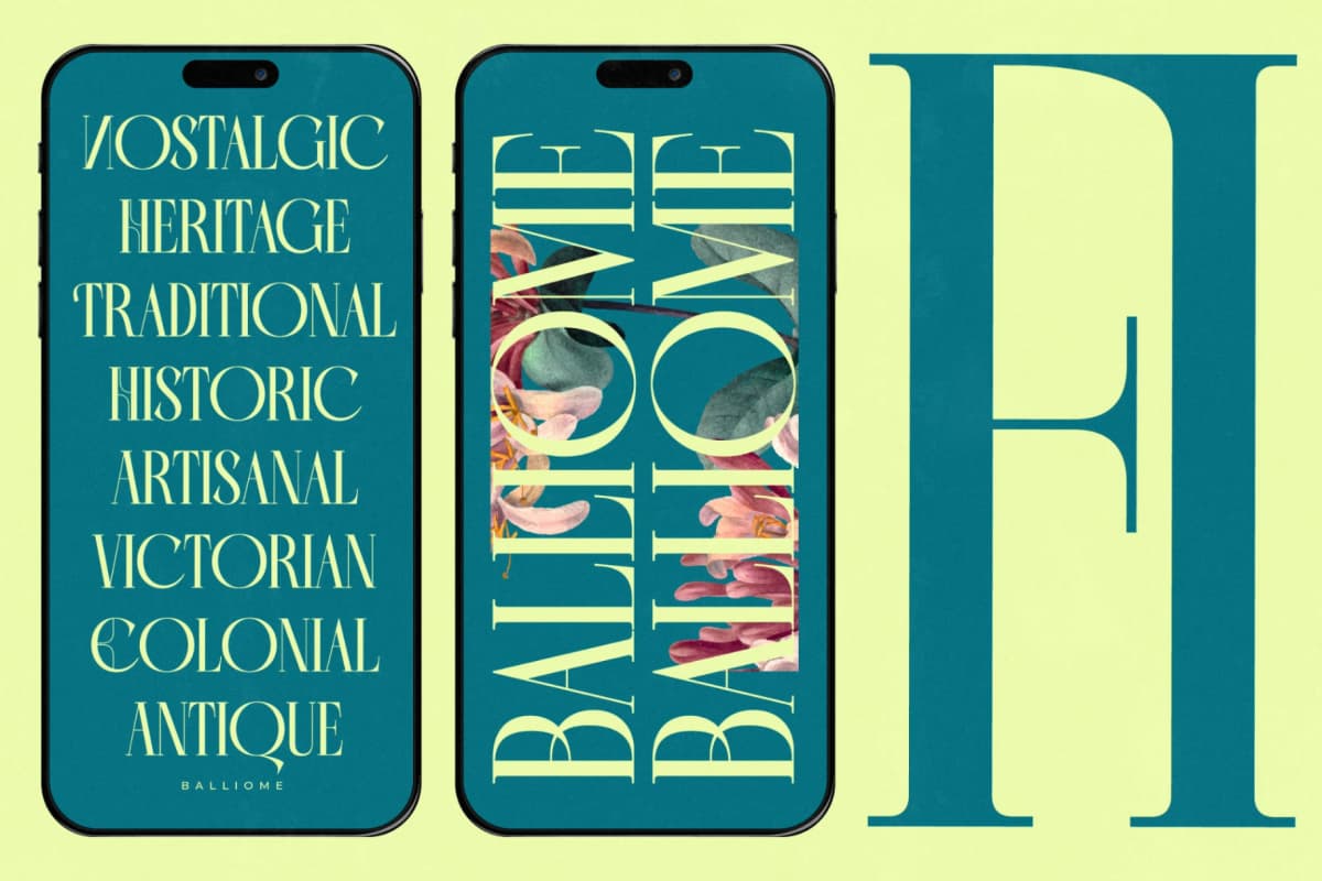 Balliome - Modern Serif Typeface font preview 4