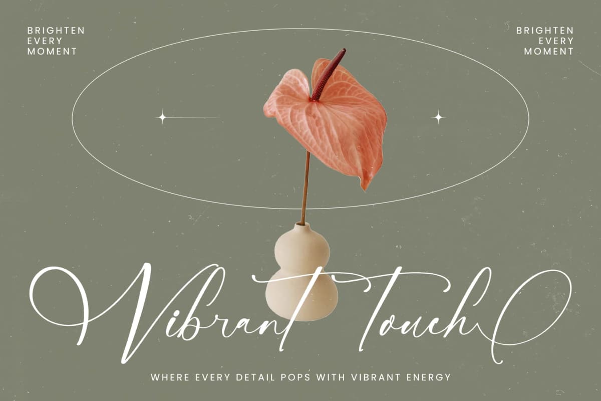 Nourisha Besthafi - Stylish Calligraphy Font font preview 3