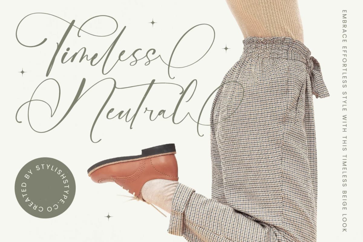 Nourisha Besthafi - Stylish Calligraphy Font font preview 4