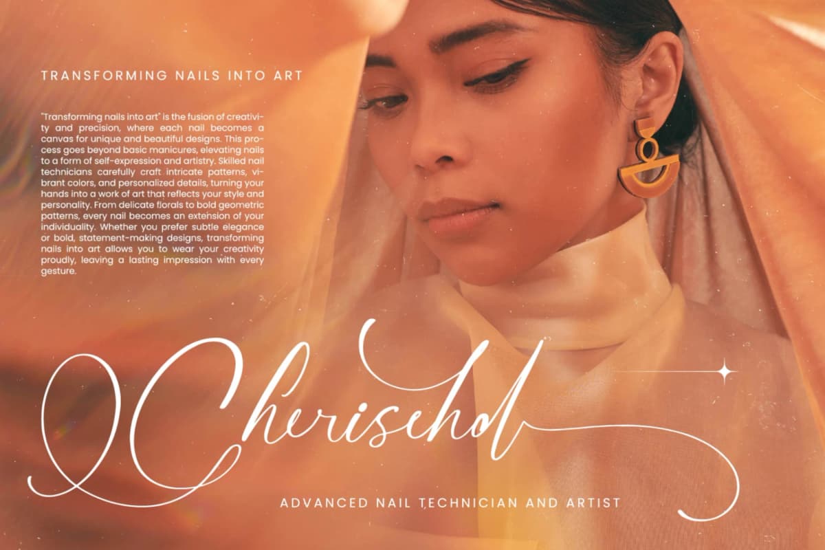 Nourisha Besthafi - Stylish Calligraphy Font font preview 12