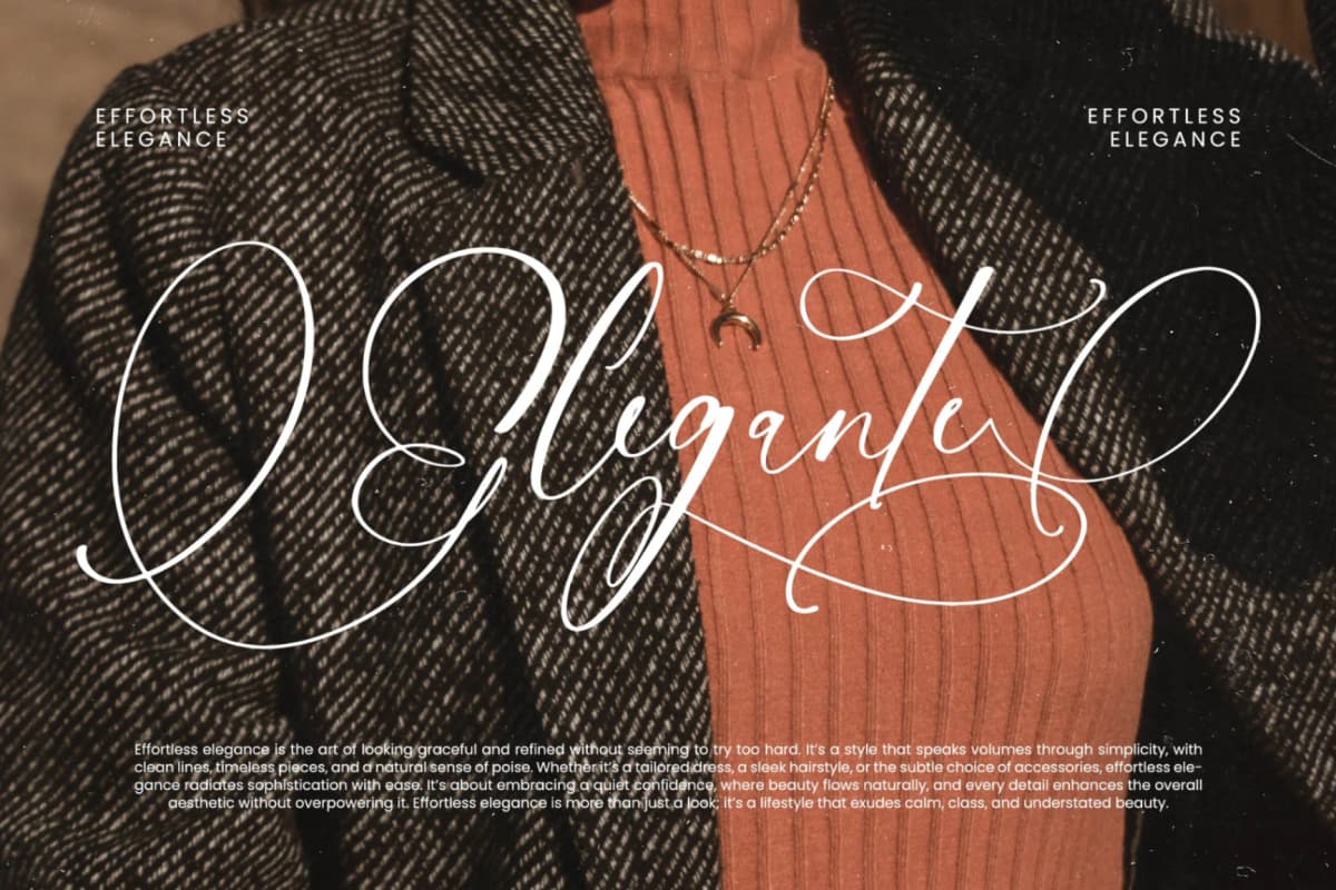Nourisha Besthafi - Stylish Calligraphy Font font preview 7