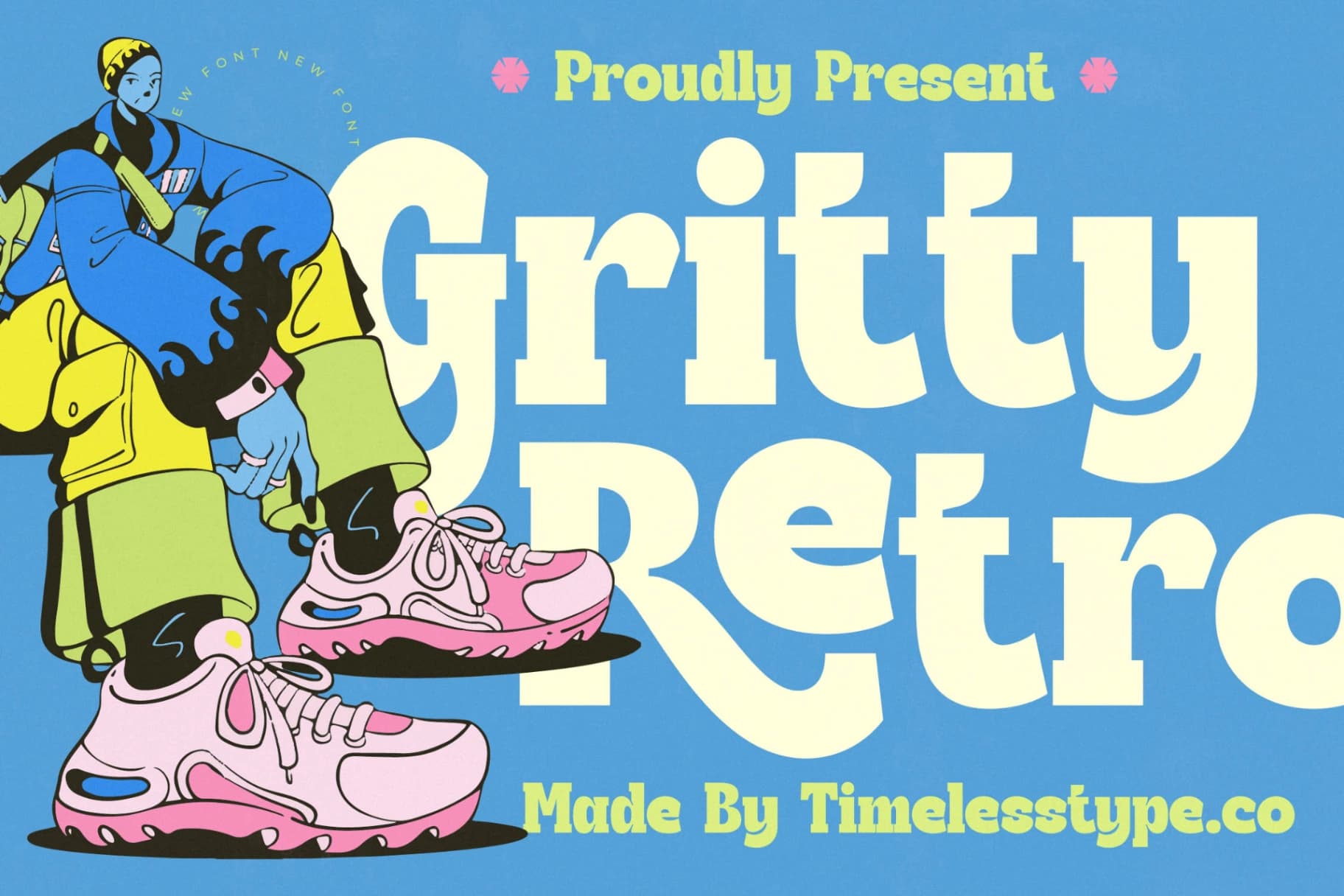 Preview of Gritty Retro - Display Serif Retro font