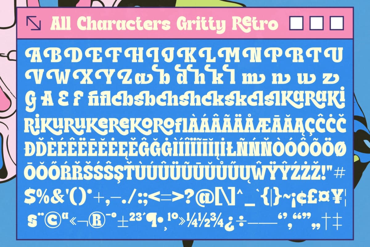 Gritty Retro - Display Serif Retro font preview 19