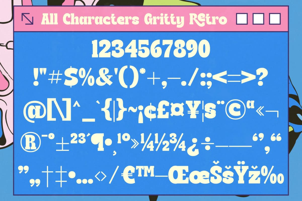 Gritty Retro - Display Serif Retro font preview 18
