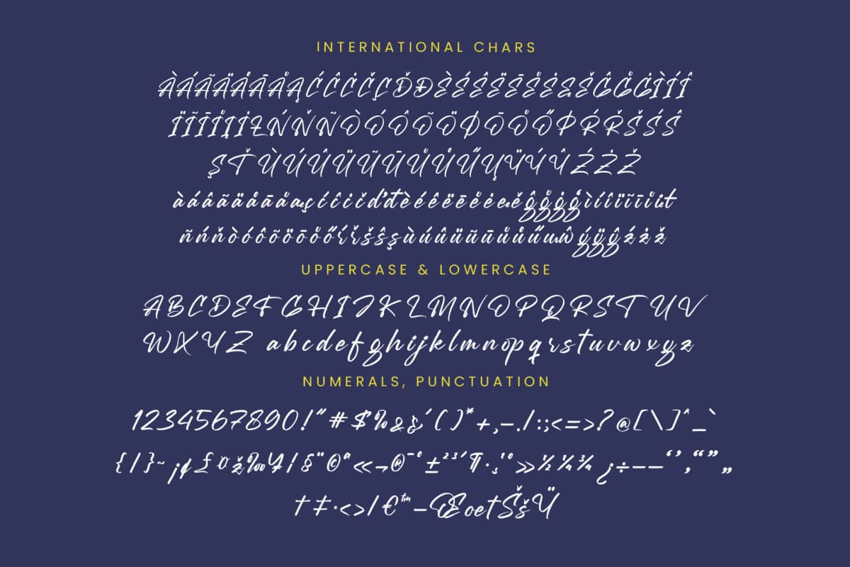 Preview 18 for Mention Roberto - Modern Brush Font