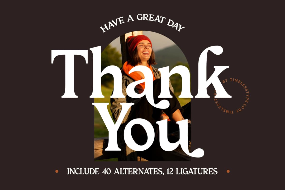 Katrine Nikolas - Modern Serif Display font preview 20