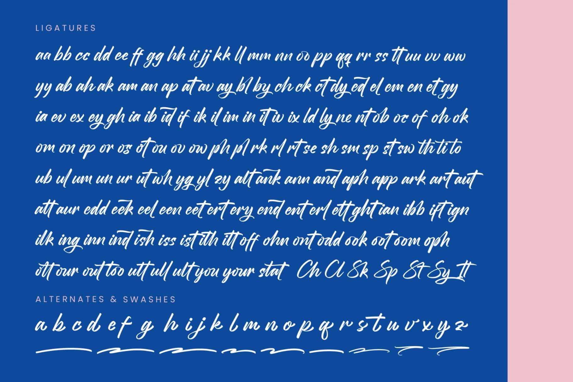 Preview 19 for Stagets Thiender - Bold Handwritten Font