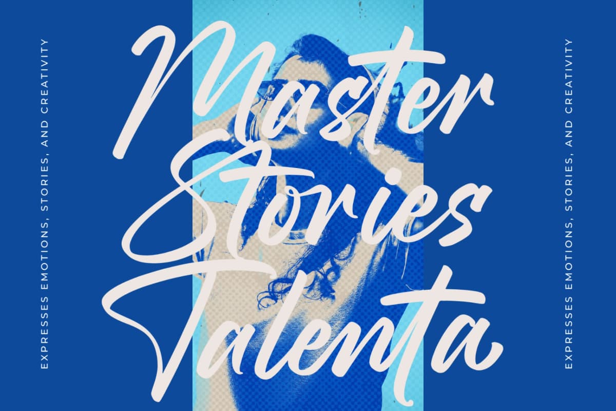 Stagets Thiender - Bold Handwritten Font font preview 13