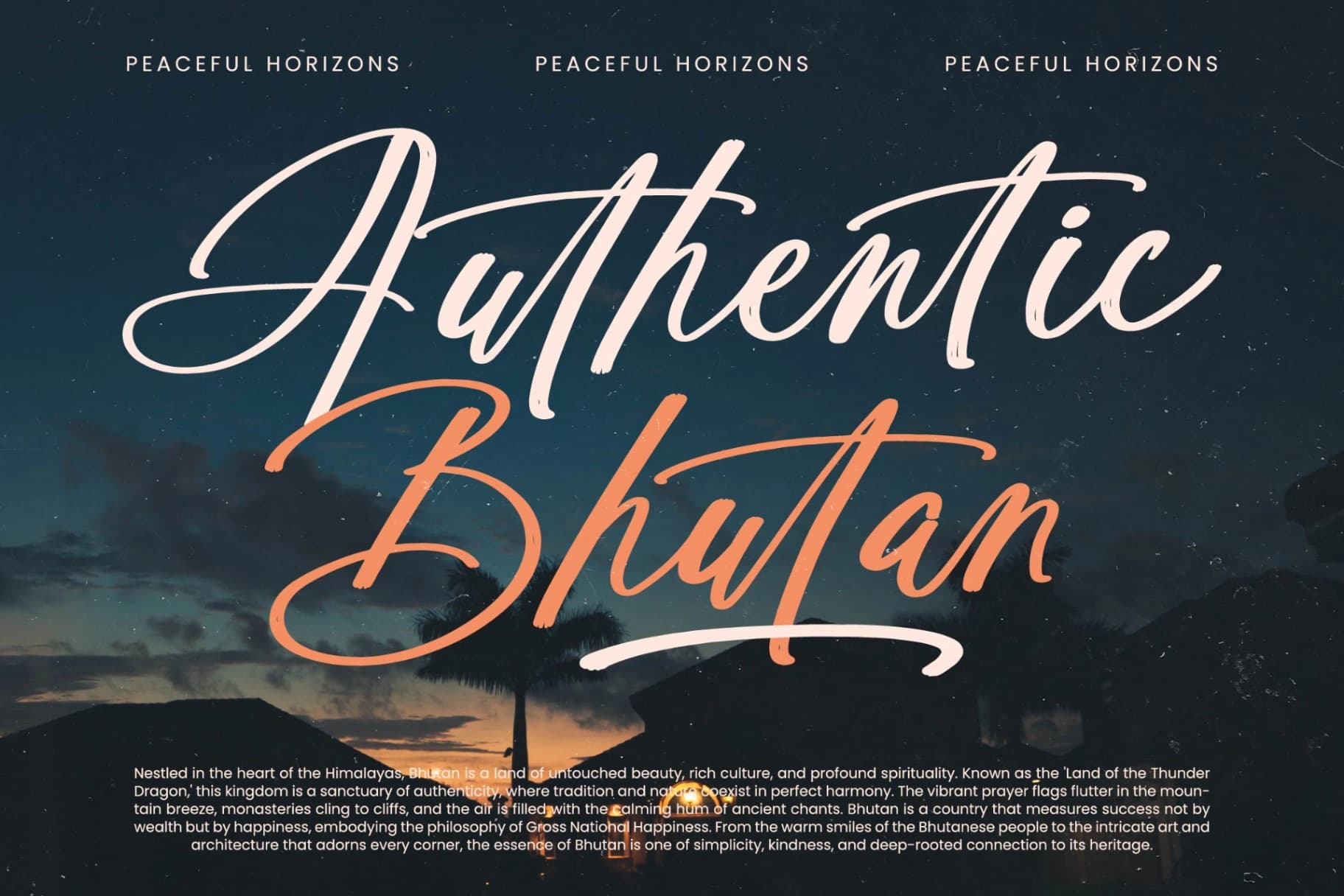 Preview 16 for Authentic Bhutan - Bold Brush Font