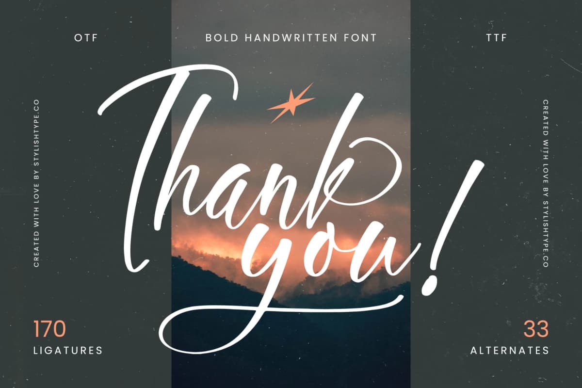 Preview 20 for Skyerting - Bold Handwritten Font
