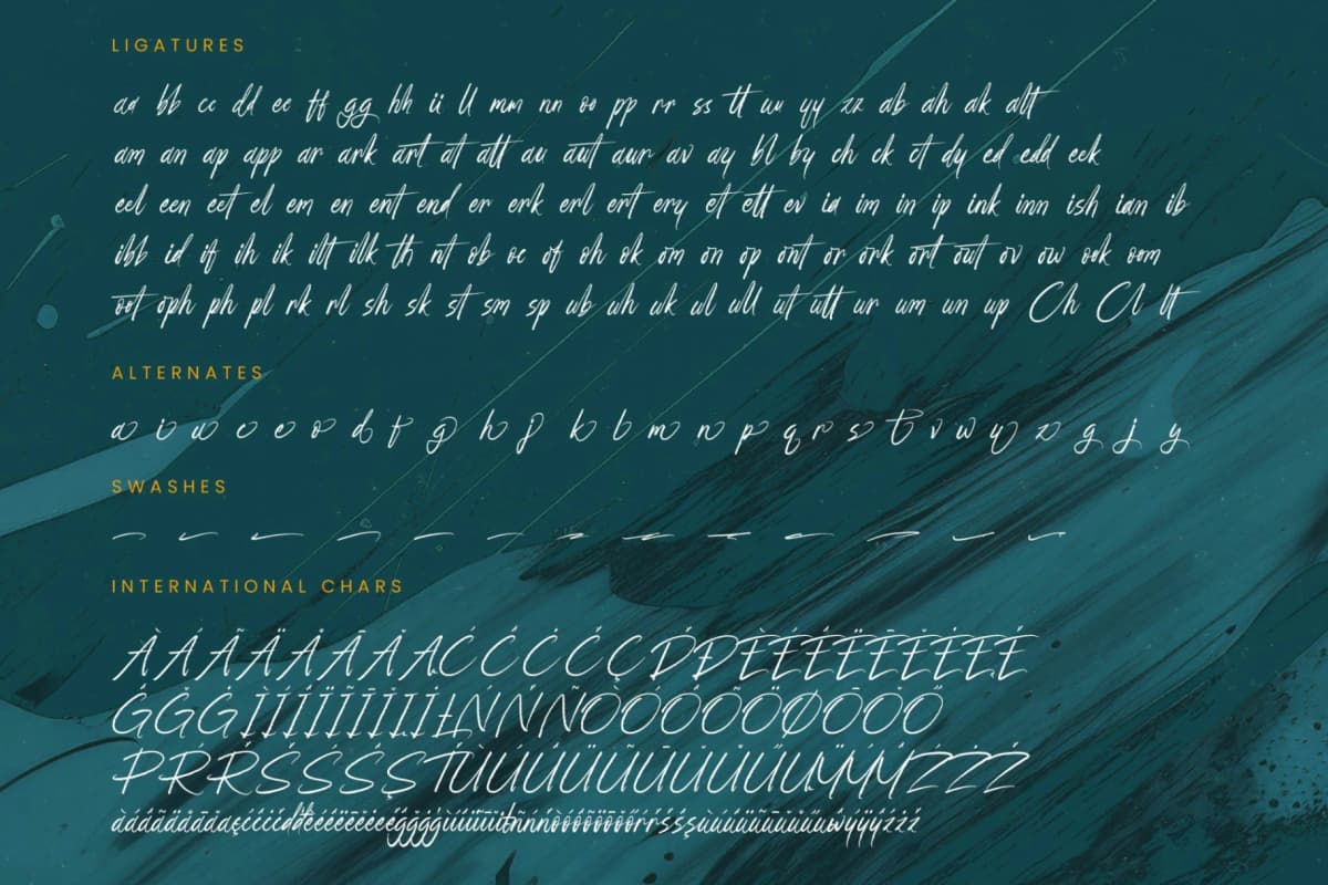 Strength Brust - Modern Brush Font font preview 19