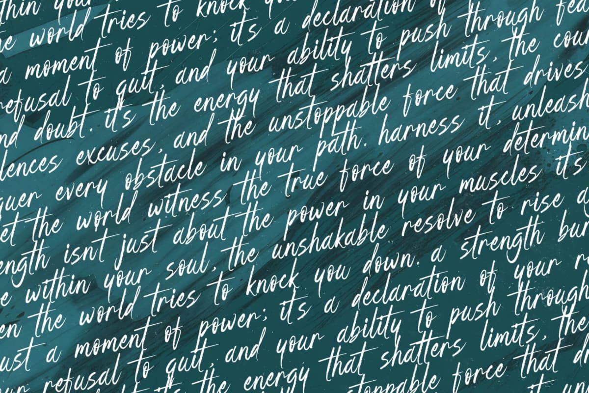 Strength Brust - Modern Brush Font font preview 15