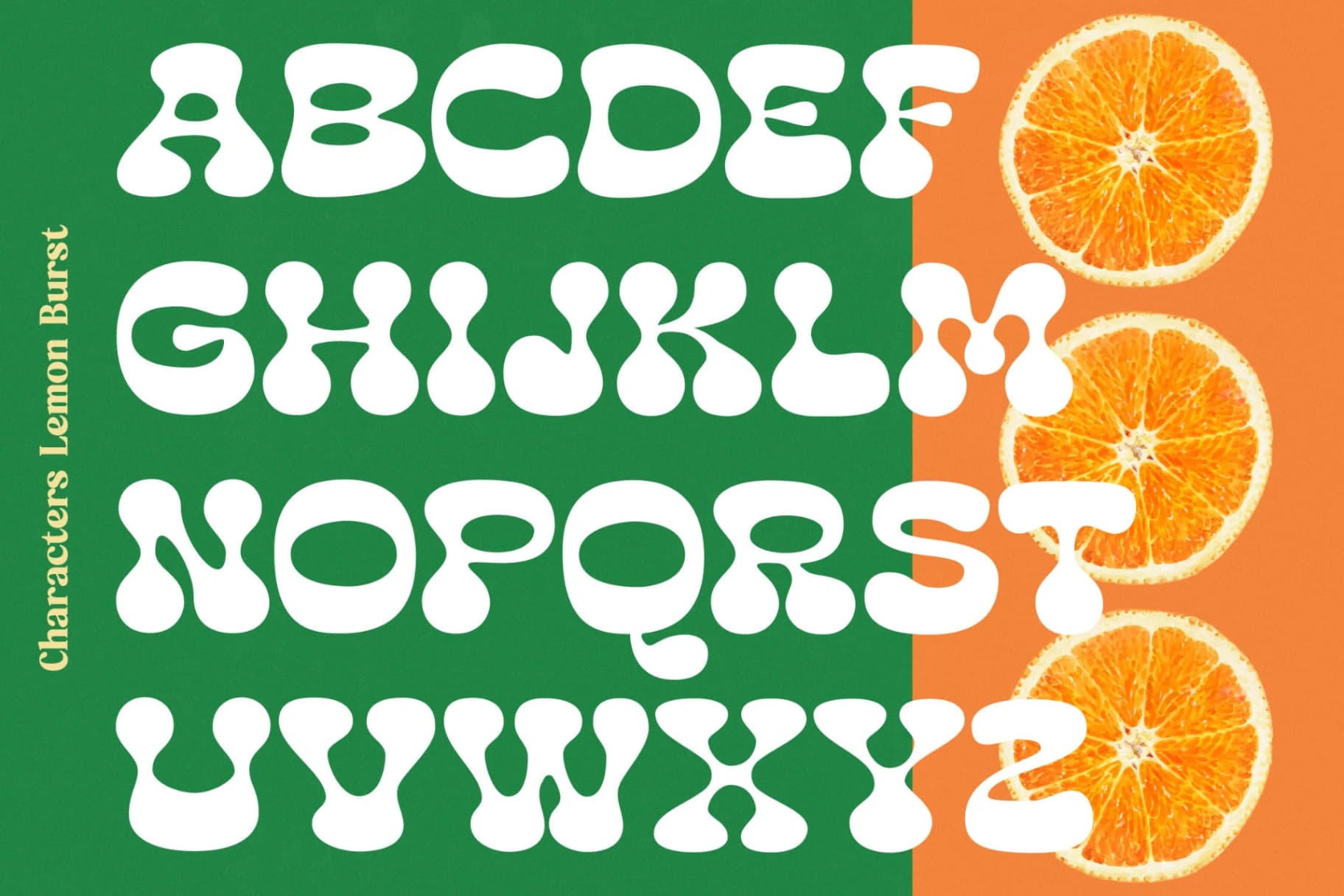 Preview 17 for Lemon Burst - Groovy Display Font