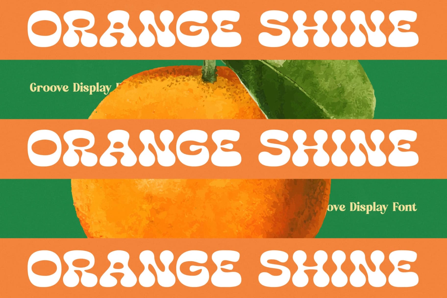 Preview 7 for Lemon Burst - Groovy Display Font