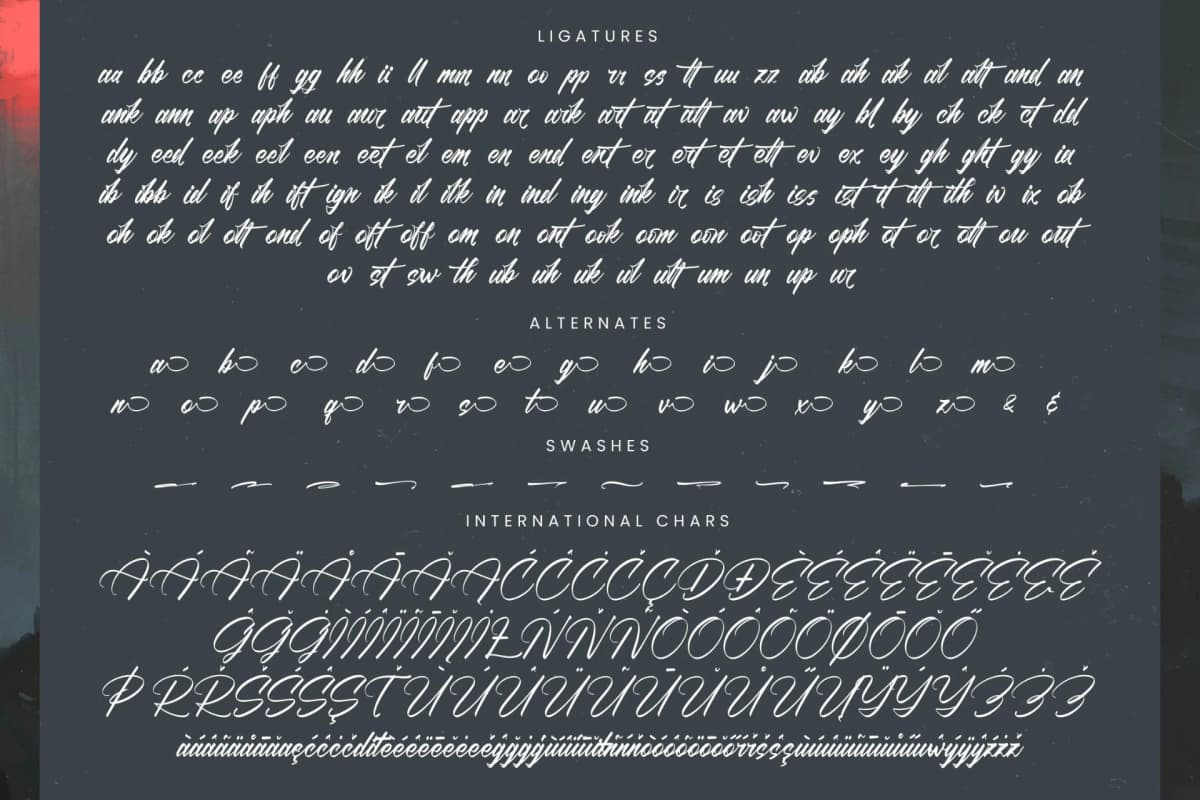 Black Fatal - Brush Calligraphy Font font preview 18
