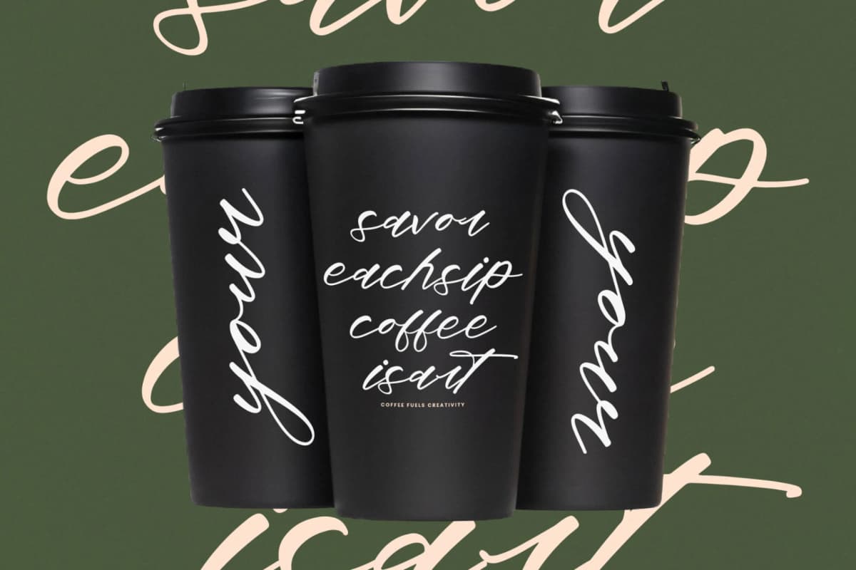 Preview 3 for Dream Routes - Modern Calligraphy Script