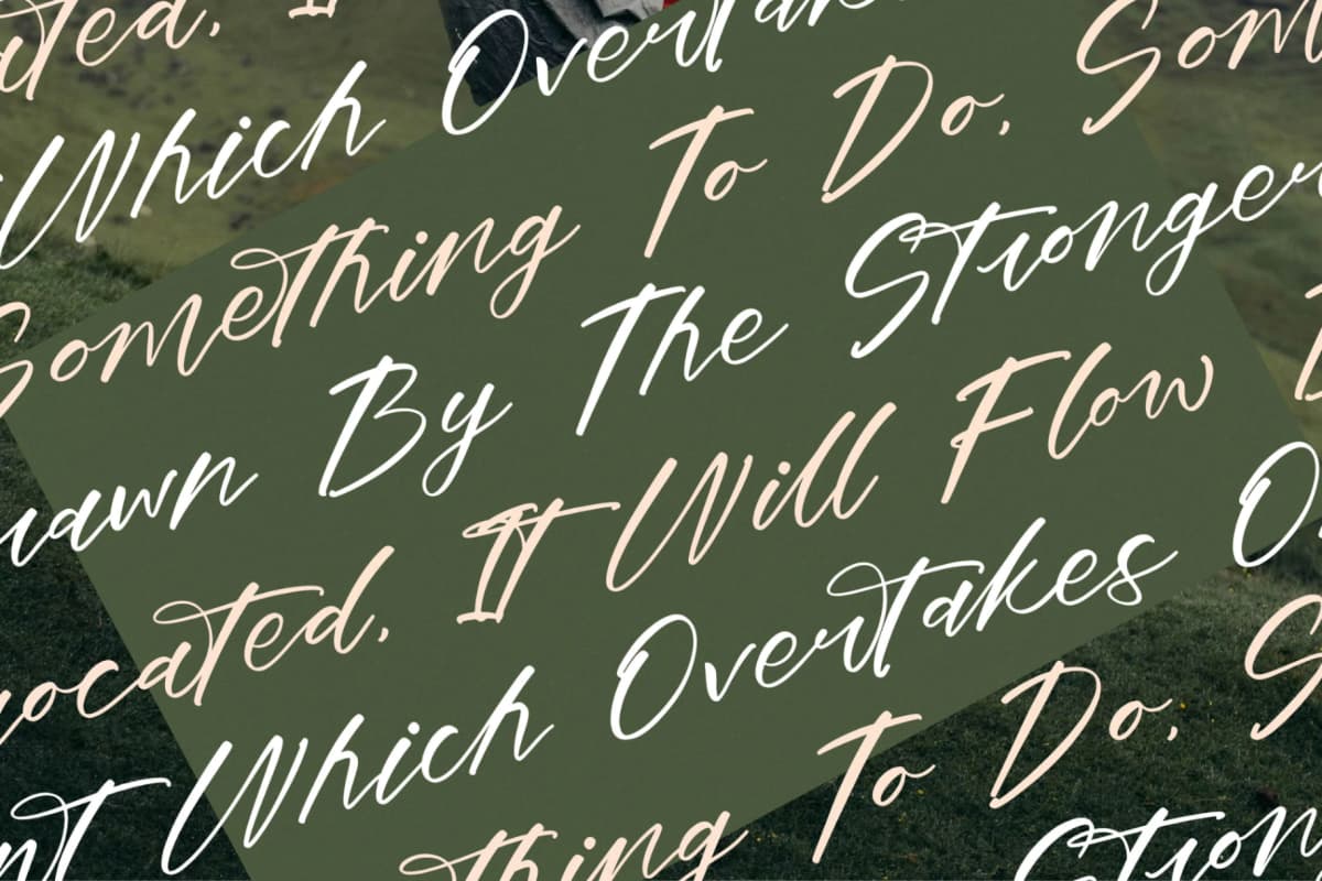 Preview 9 for Dream Routes - Modern Calligraphy Script