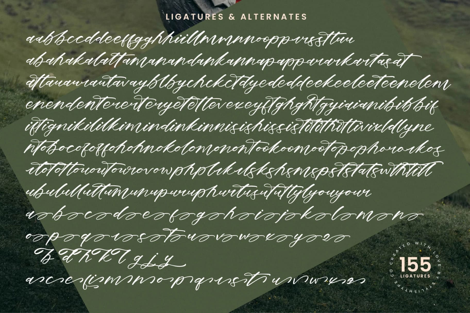 Preview 19 for Dream Routes - Modern Calligraphy Script