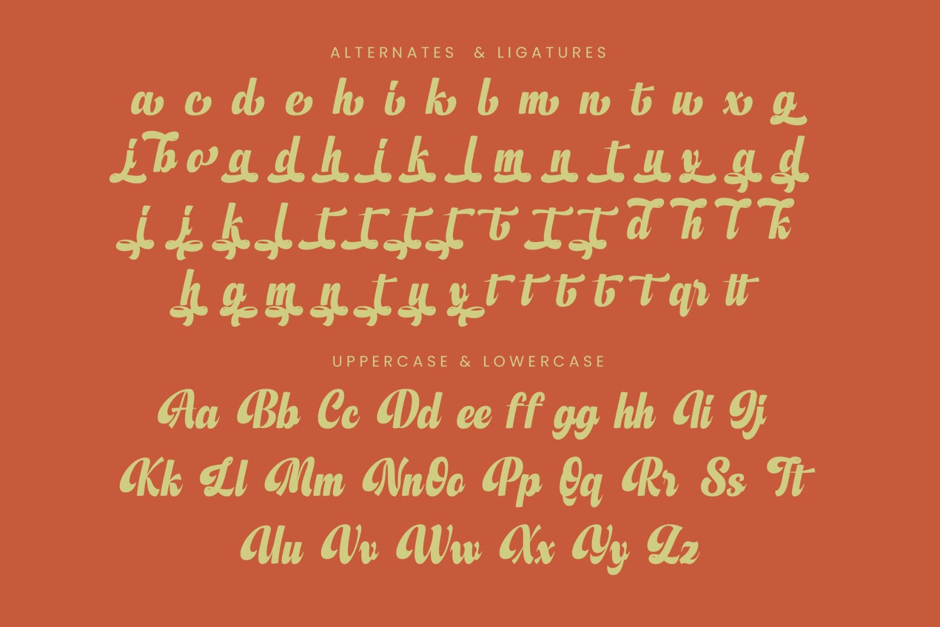 Preview 18 for Bettary Mintare - Bold Calligraphy Font
