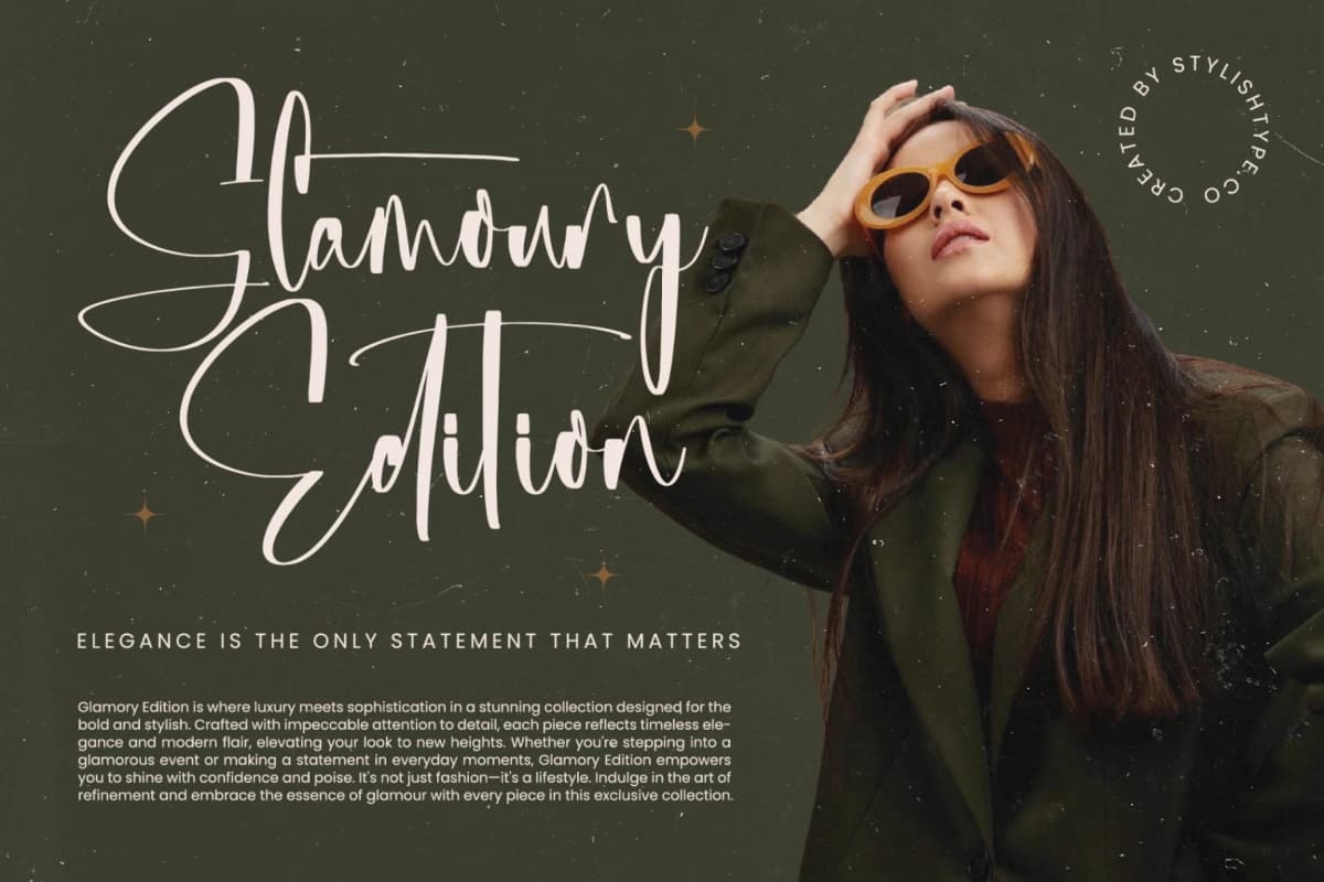 Michelyne - Stylish Signature Font font preview 2