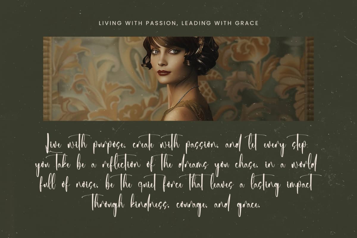 Michelyne - Stylish Signature Font font preview 8