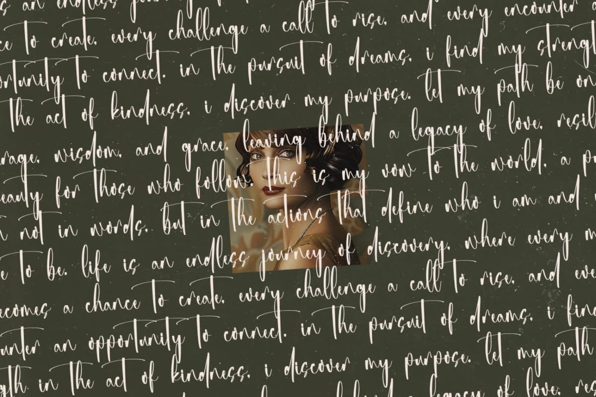 Michelyne - Stylish Signature Font font preview 13