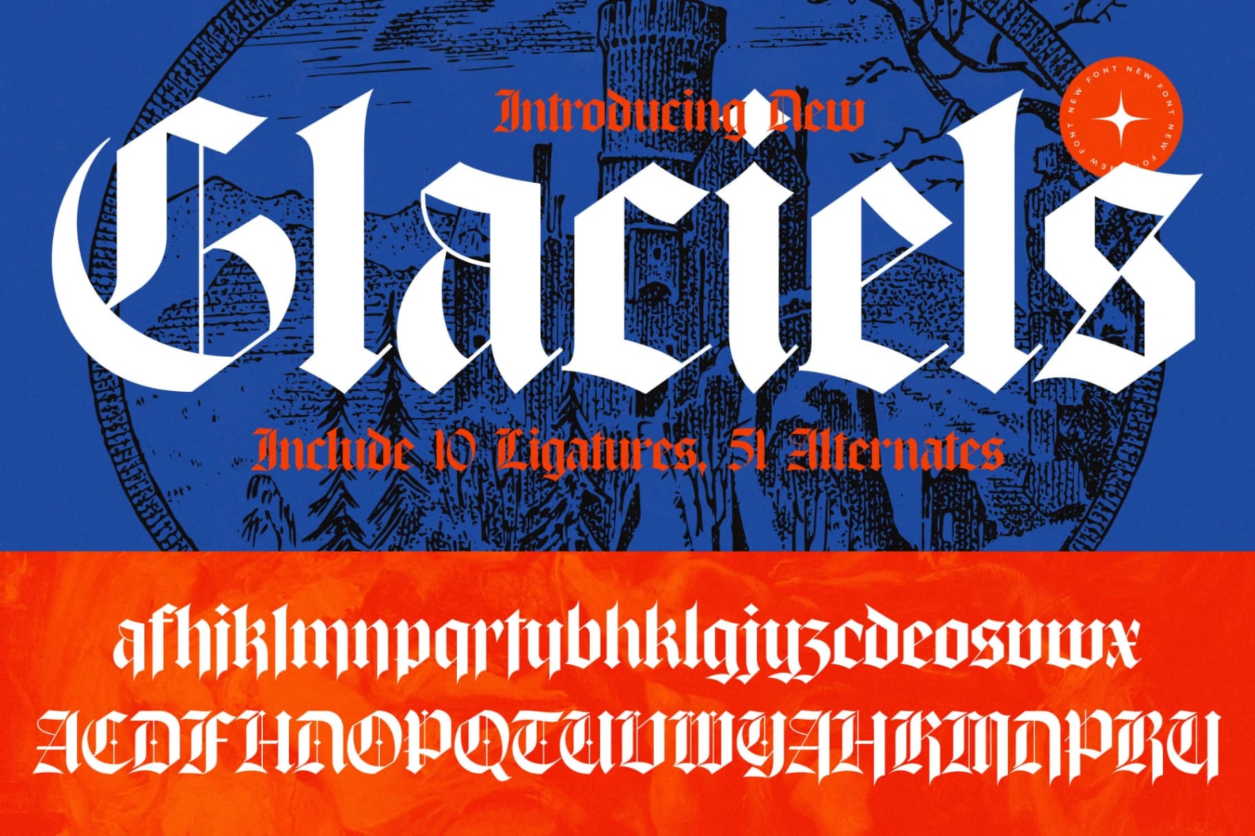 Preview 1 for Glaciels - New Blackletter Font