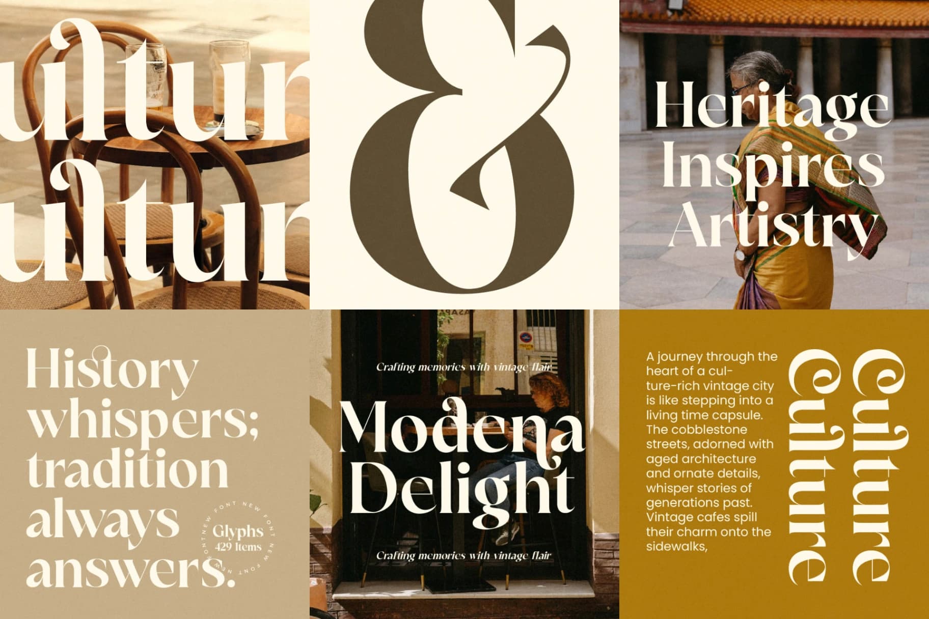 Preview 15 for Victoria Culture - Modern Classy Serif