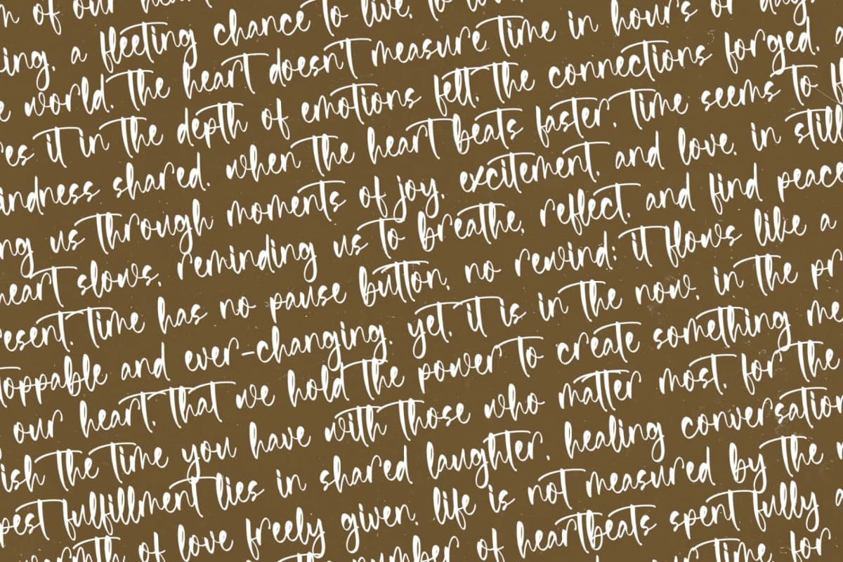 Heartime - Quirky Handwritten Font font preview 12