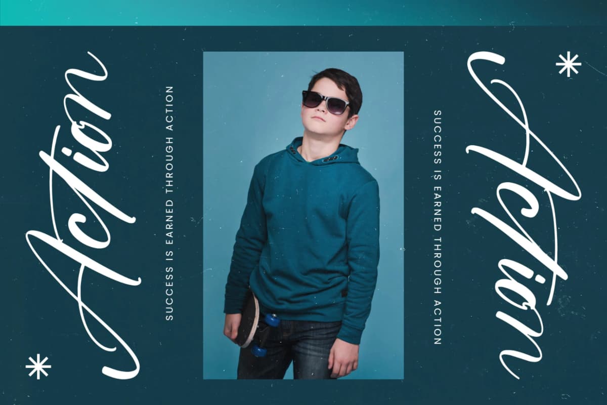 Preview 3 for Griftons Jecthor - Stylish Handwritten Font