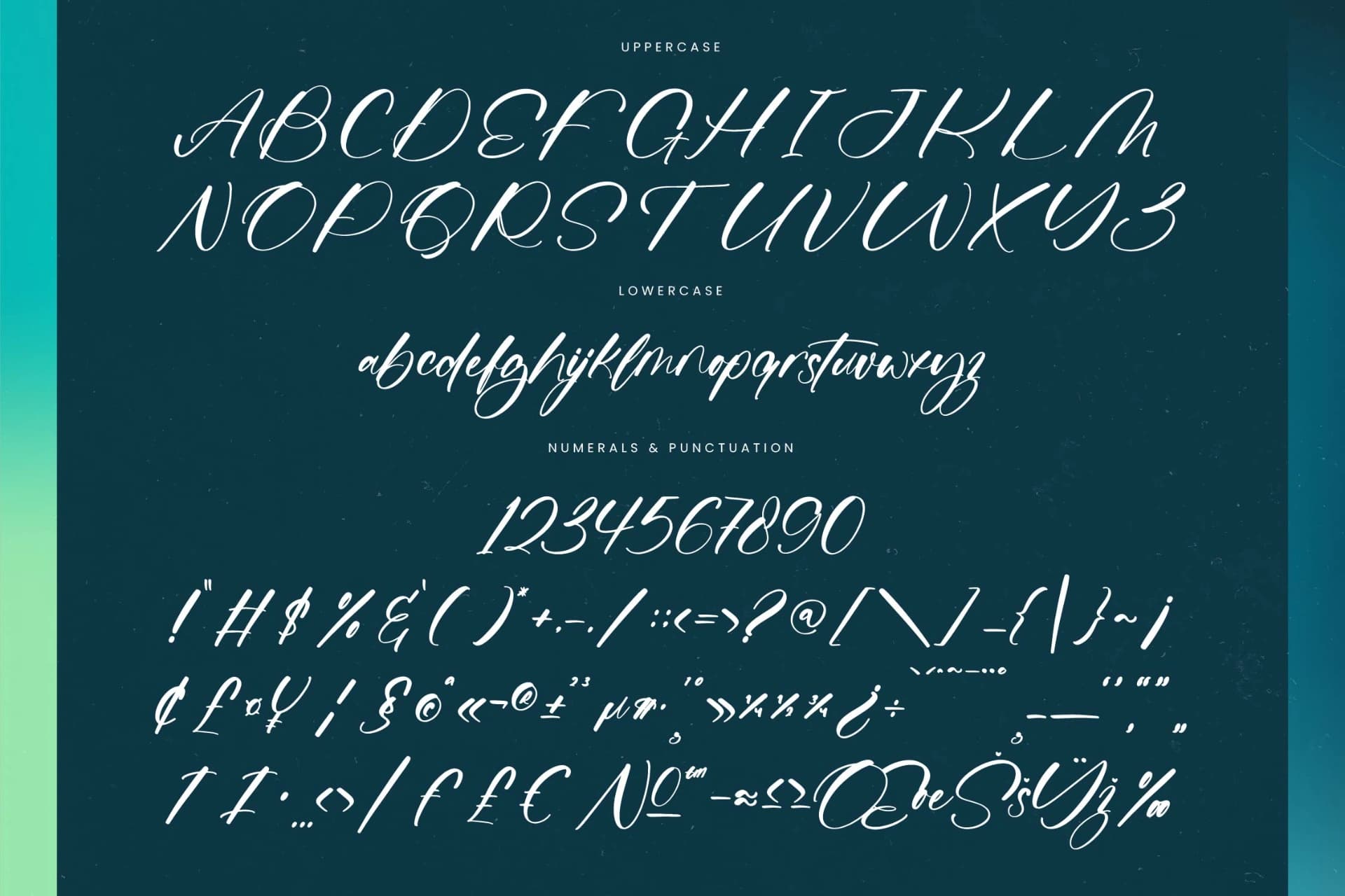 Preview 18 for Griftons Jecthor - Stylish Handwritten Font