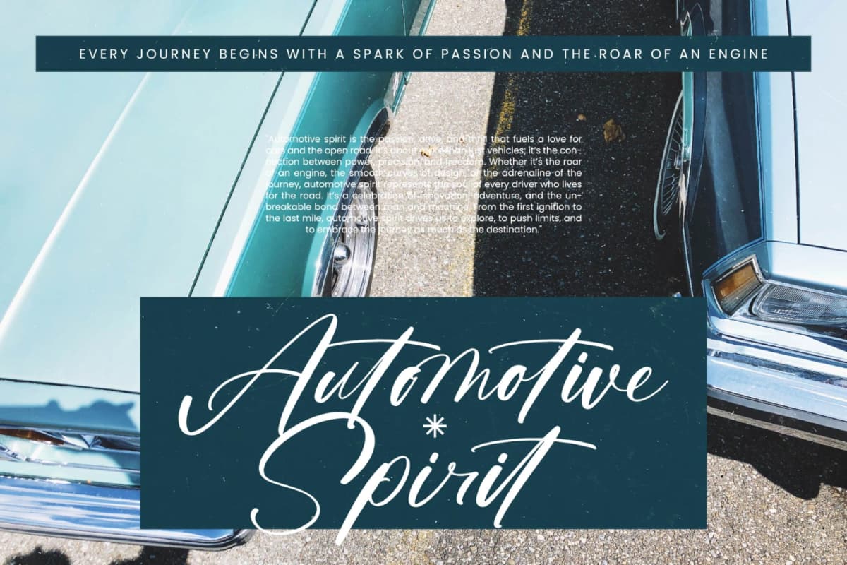 Preview 5 for Griftons Jecthor - Stylish Handwritten Font