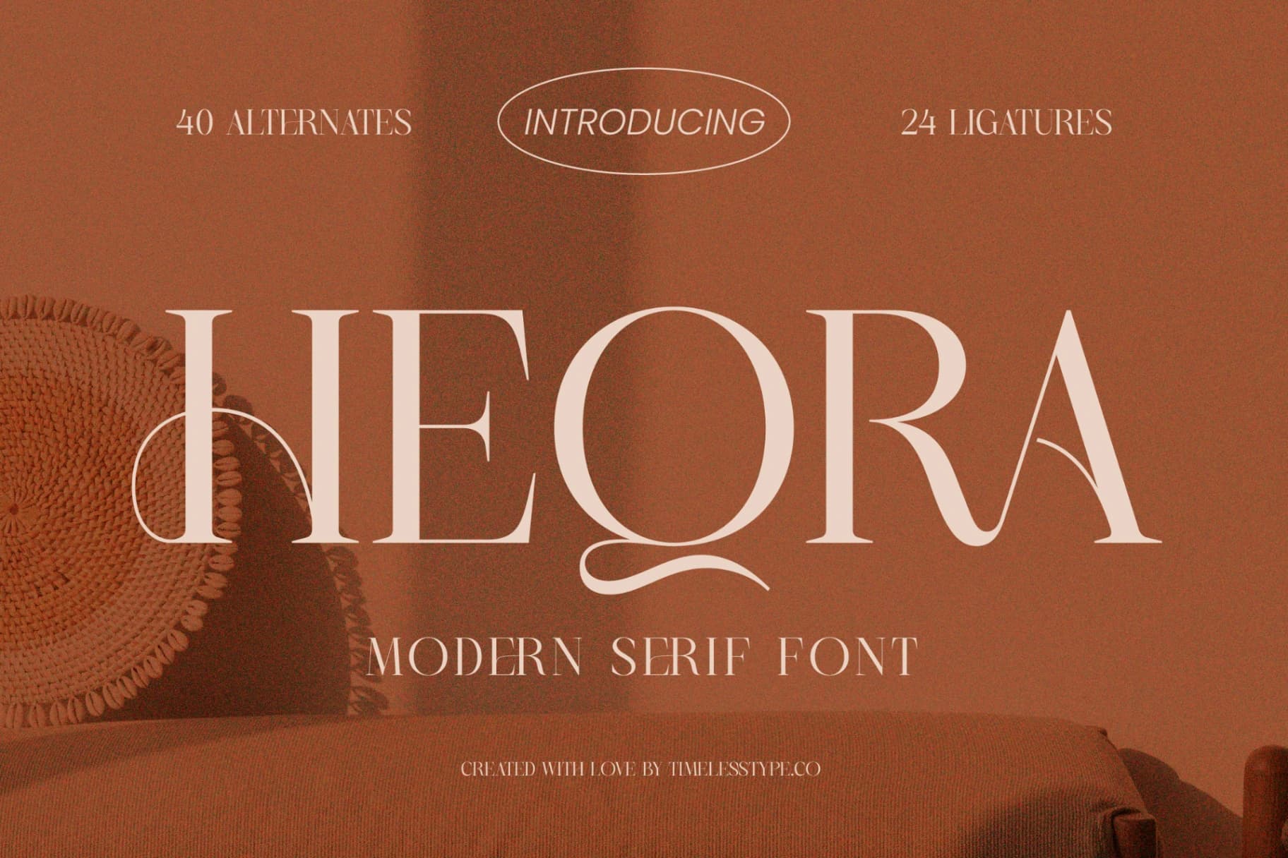 Preview 1 for Heqra - Modern Serif Font