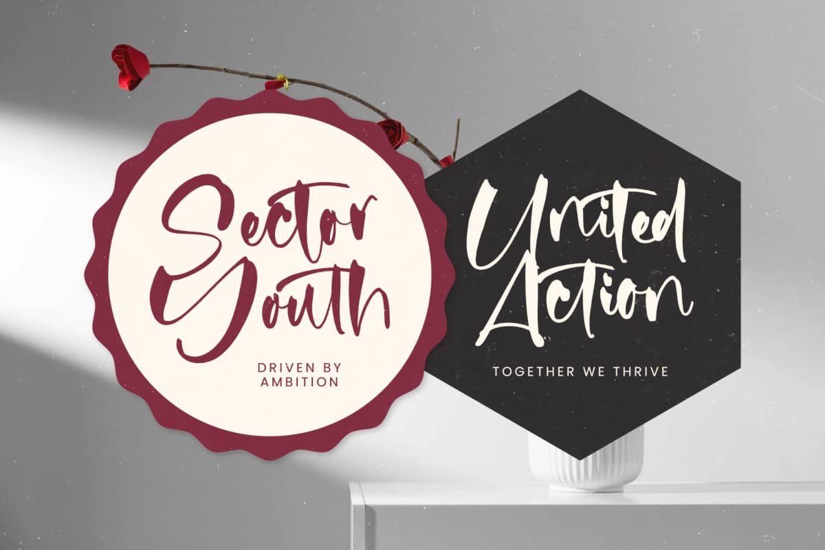 Fainter - Bold Brush Font font preview 5
