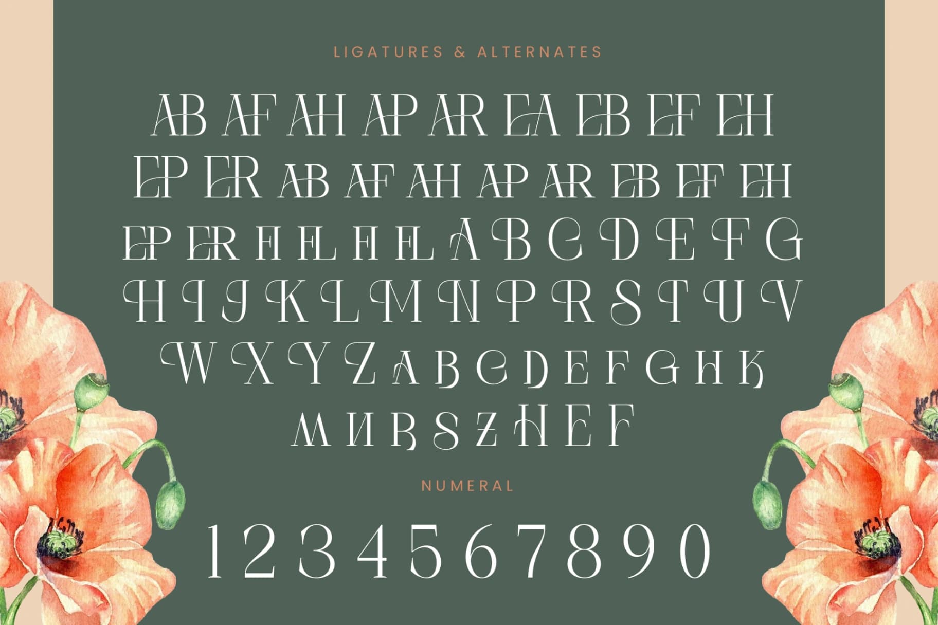 Preview 18 for Barely Painter - All Caps Serif Font