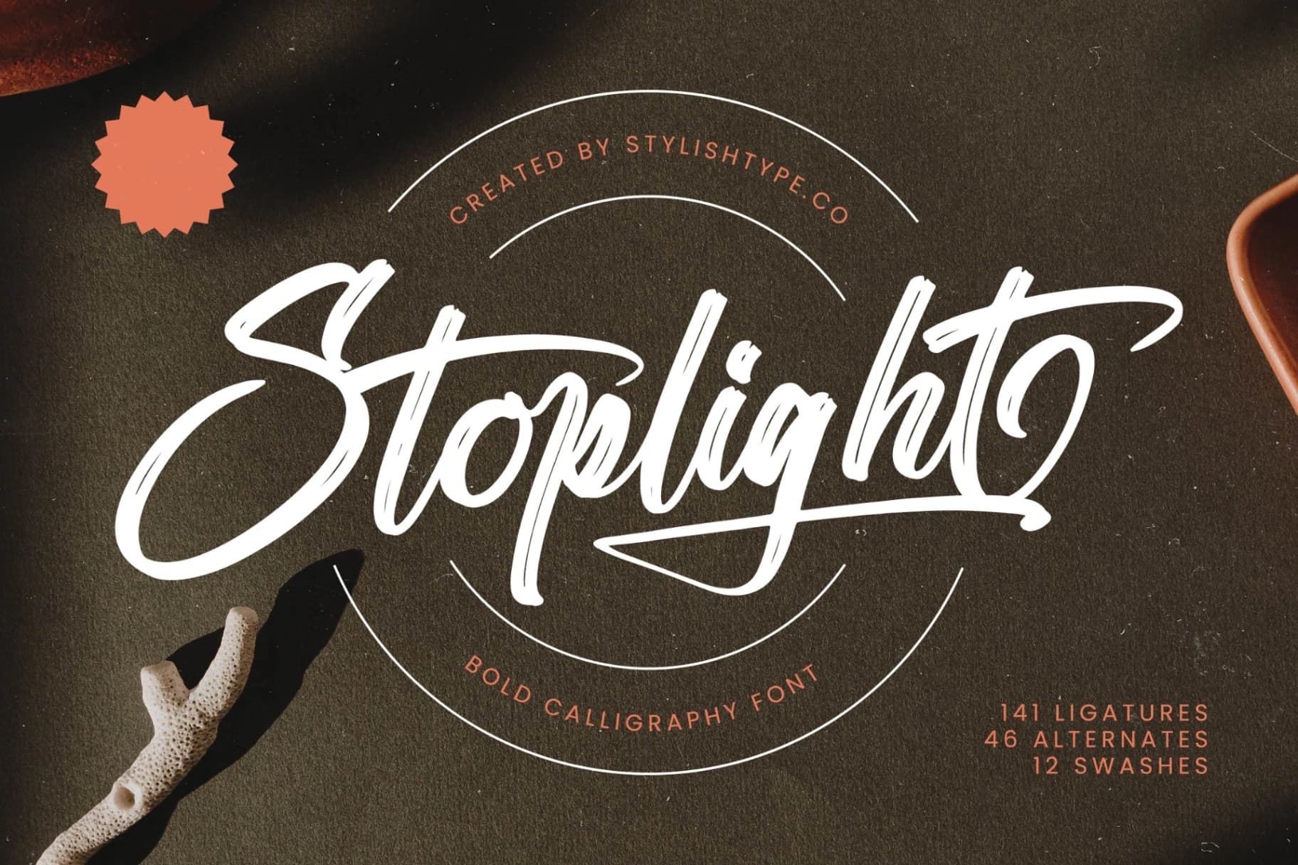 Preview of Stoplight - Bold Calligraphy Font font