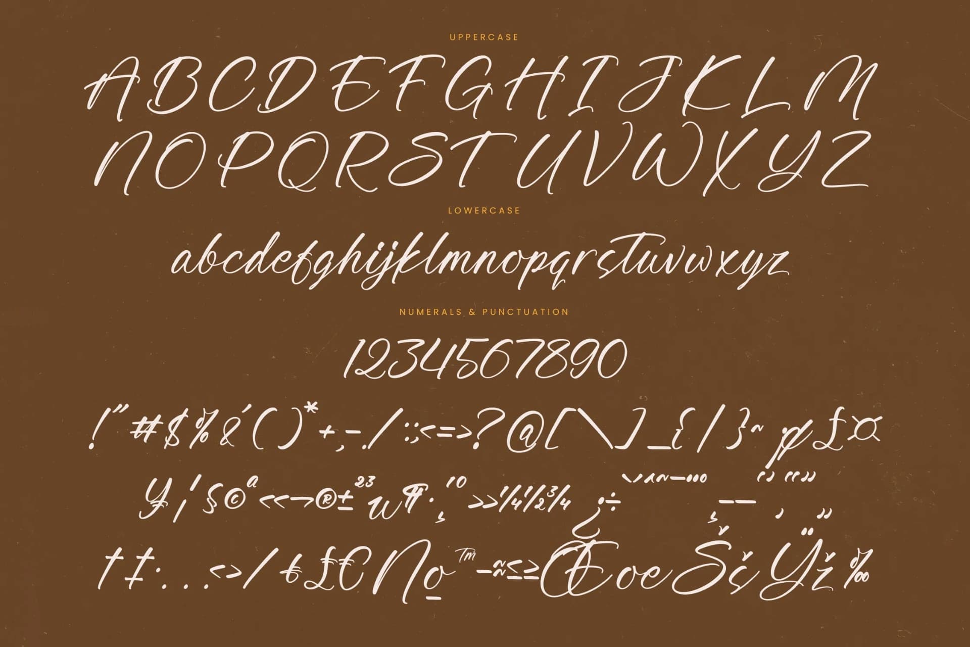 Preview 18 for Awakening Gallop - Modern Brush Font