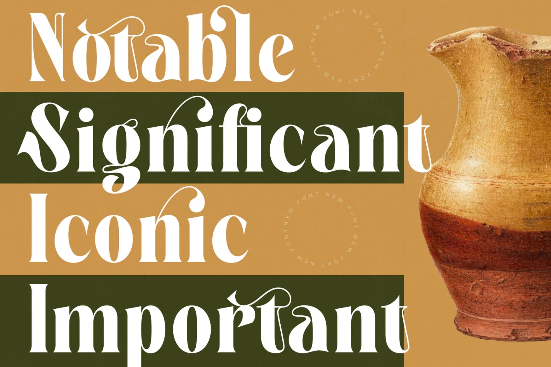 Preview 3 for Martego - Modern Bold Serif Font