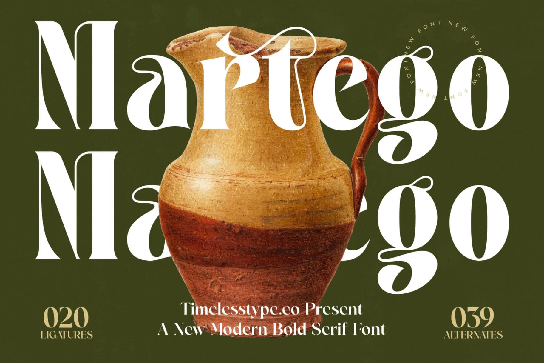 Preview 1 for Martego - Modern Bold Serif Font