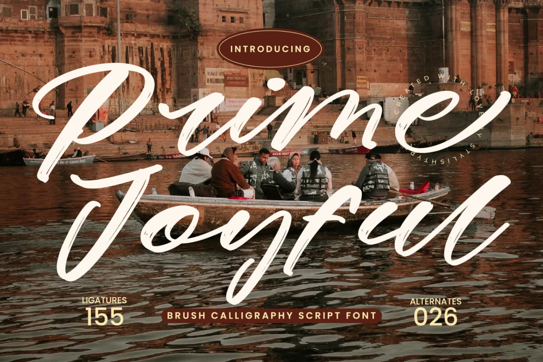 Preview of Prime Joyful - Brush Calligraphy Script font