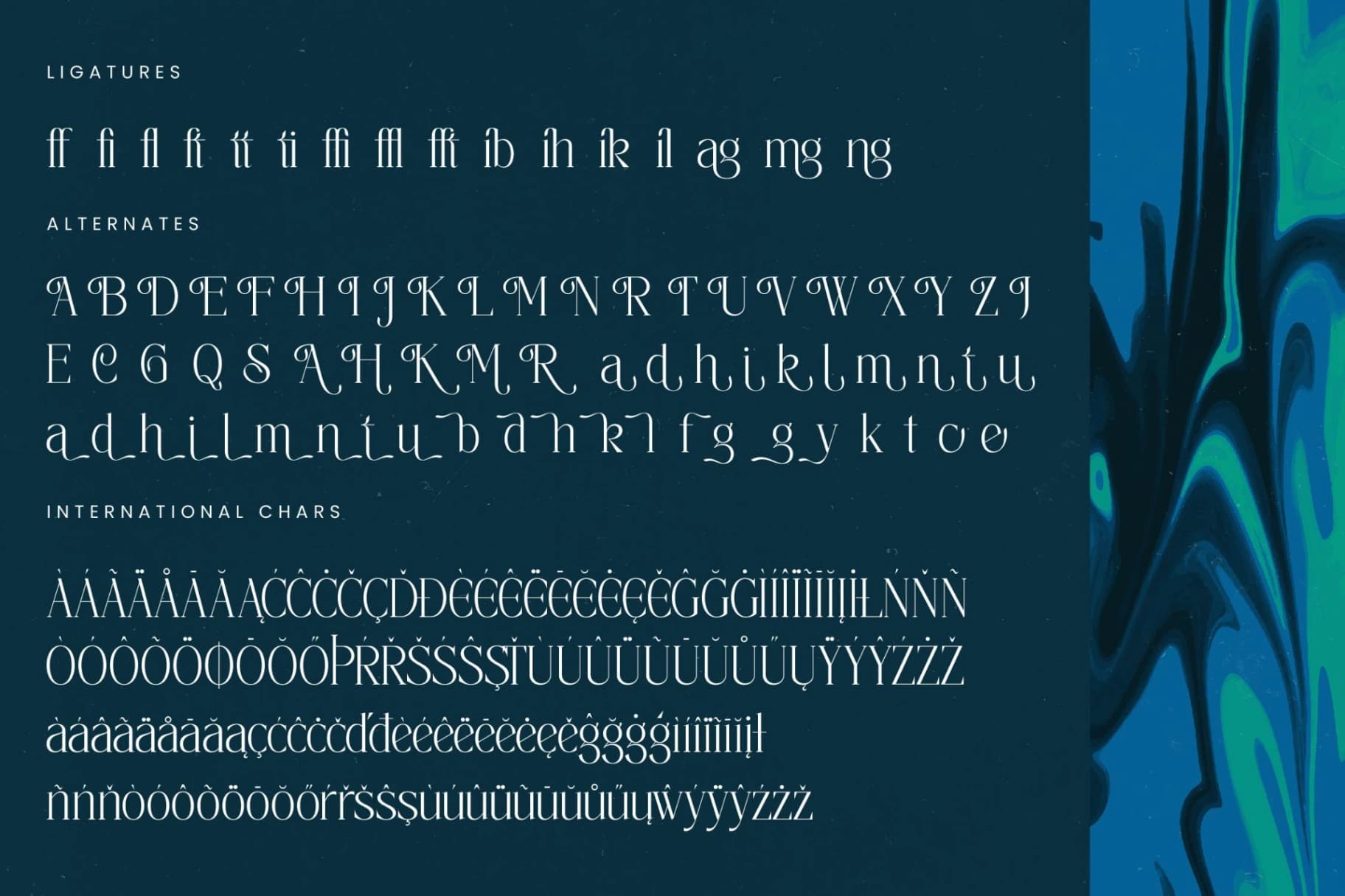 Preview 19 for Painting Elegance - Tall Serif Display Font