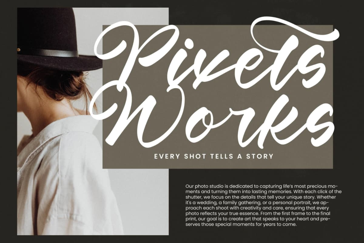 Winds Rolling - Bold Calligraphy Script Font font preview 5