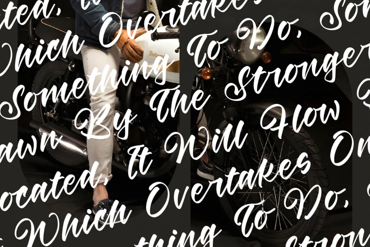 Winds Rolling - Bold Calligraphy Script Font font preview 9