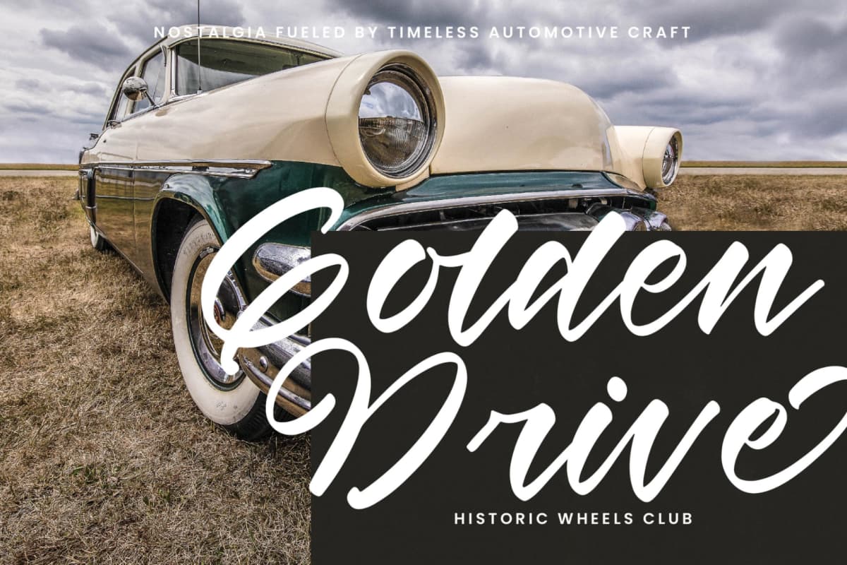 Winds Rolling - Bold Calligraphy Script Font font preview 15
