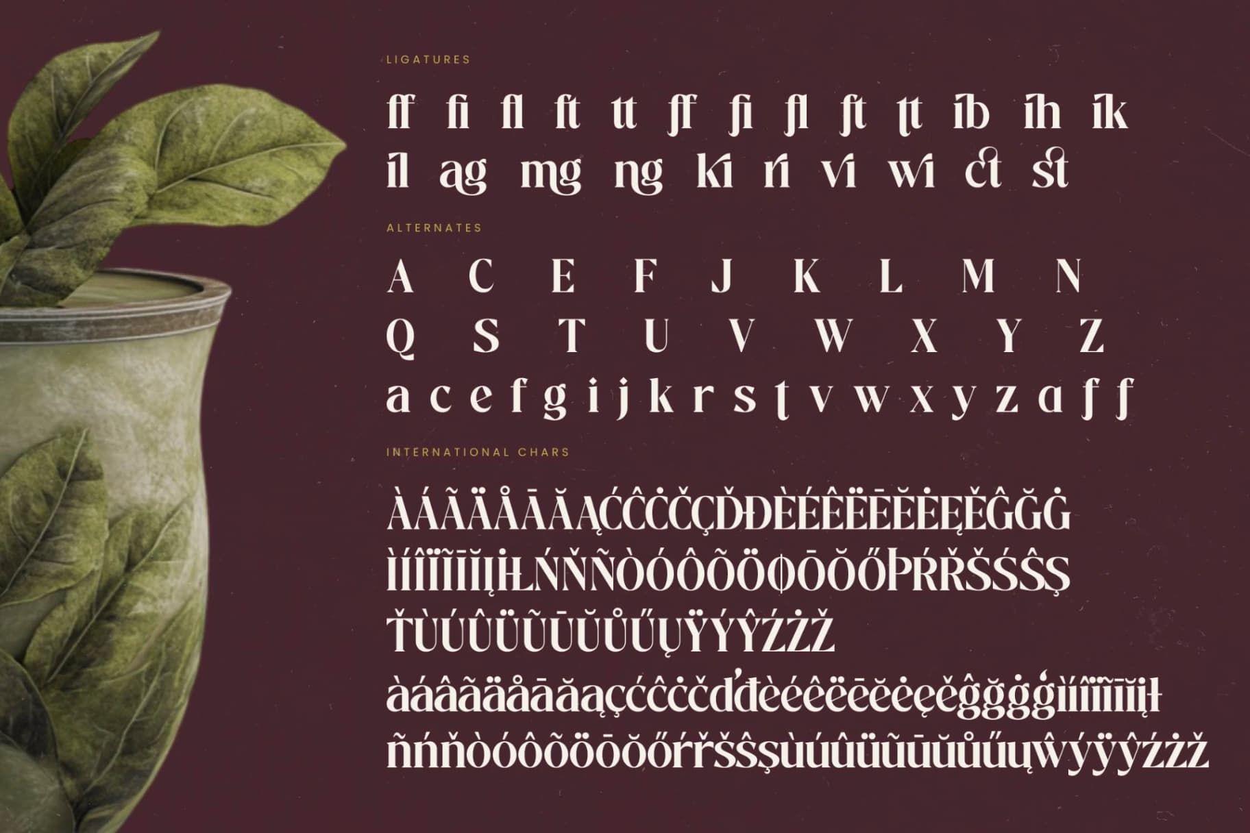 Preview 19 for Mistical Spring - Bold Tall Serif Display Font