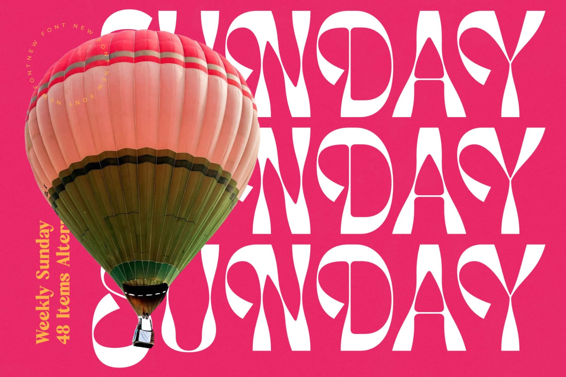 Preview 7 for Weekly Sunday - Modern Display Serif Font