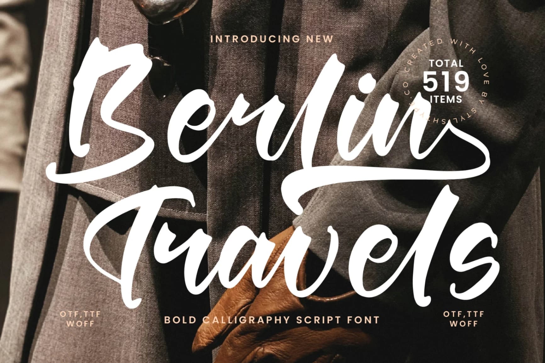 Preview of Berlin Travels - Bold Calligraphy Script font