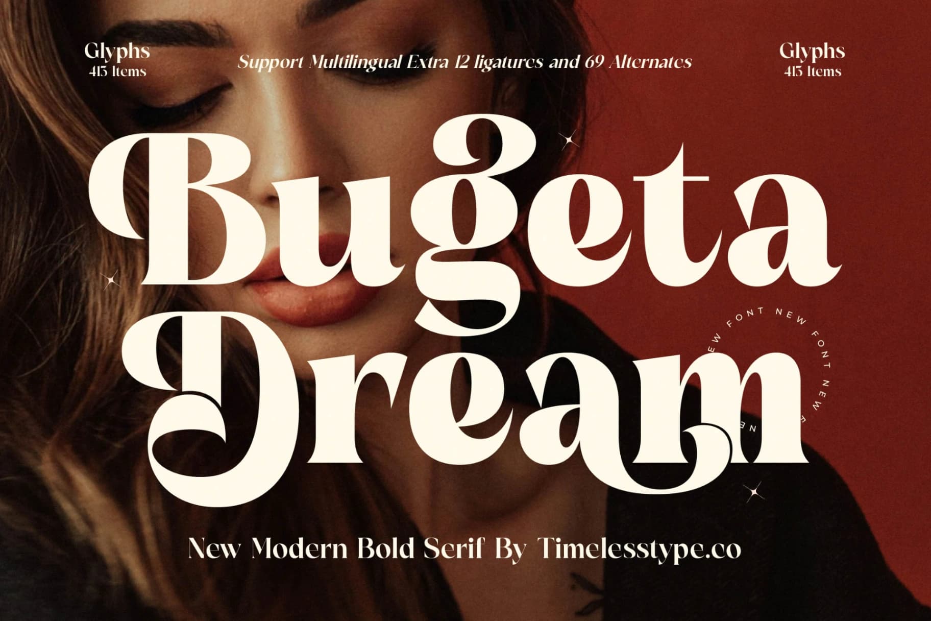 Preview 1 for Bugeta Dream - New Modern Bold Serif
