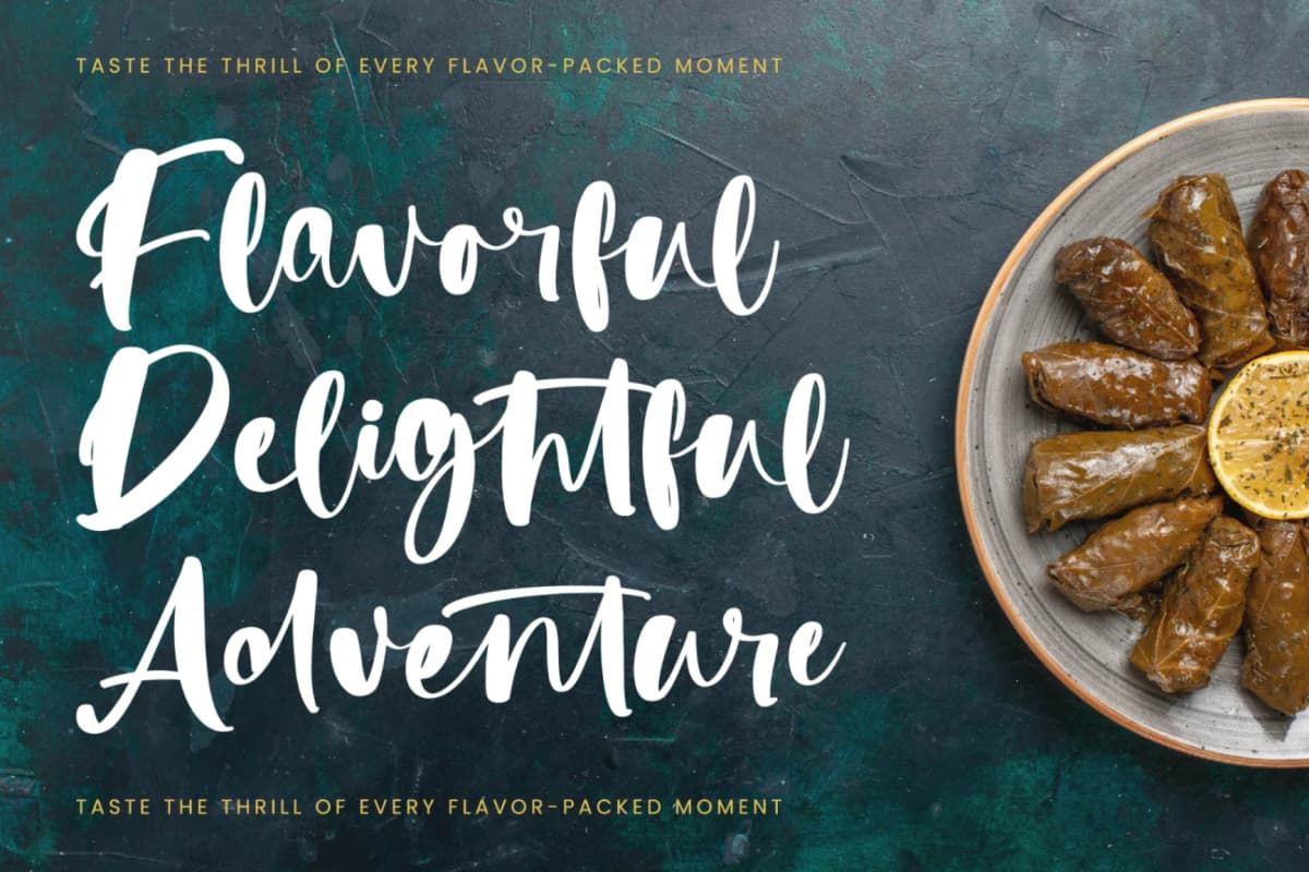 Refresh Youter - Bold Handwritten Font font preview 6